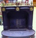 G Postleys Patent Brassmounted Blackpainted Cast Iron Franklin Stove