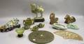 Twelve Asian Carved Hardstone Articles and Figures