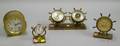 Four Assorted Clocks and Barometers
