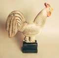 Cast iron rooster windmill weight