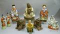 Nine Chinese Ceramic Figurals