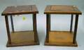 Pair of D Altman Confectionary Co Oak and Glass Counter Display Cases