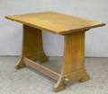 Arts  Crafts Oak Trestlebase Library Table