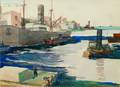 Edward Vance Warren American b 1881 Cargo Ships