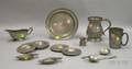 Seventeen Pewter Tableware Items