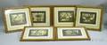 Lot of Six Framed Photos of Miniature Rooms