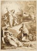 Attributed to Felice Giani Italian 17581823 Virgin Interceding on Behalf of Plague Victims