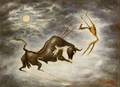 Jose LopezRey American b 1905 Bull Fight  A Surrealist Composition