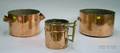 Three Vintage Copper Cooking Vessels