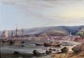 Jacob C Ward American 18091891 Animated View of Valparaiso Harbor