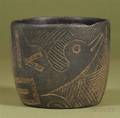 PreColumbian Carved Blackware Vessel