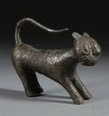 African Cast Bronze Leopard