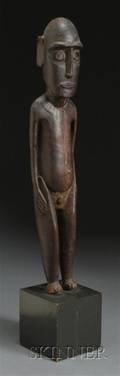 Polynesian Carved Wood Male Figure