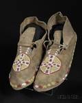 Central Plains Beaded Hide Moccasins