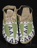 Central Plains Beaded Hide Moccasins