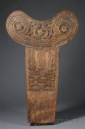 Melanesian Carved Wood Splash Board