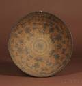 Southwest Coiled Pictorial Basketry Bowl
