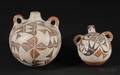 Two Southwest Polychrome Pottery Canteens