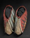 Prairie Cloth and Hide Moccasins