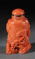 Coral Snuff Bottle