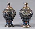 Pair of Covered Jars