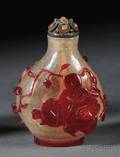 Overlay Glass Snuff Bottle