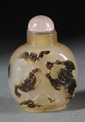 Shadow Agate Snuff Bottle