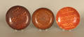 Three slip decorated redware plates
