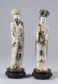 Pair of Ivory Carvings