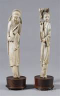 Pair of Ivory Carvings