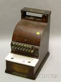 National Cash Register Co Wood Grain Metal Cash Register