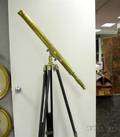 Brass Telescope with Wooden Tripod Base