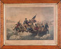 J Smith colored lithograph of Washington crossing the Delaware