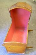 Pine Hooded Rocking Cradle