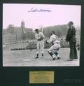 Ted Williams Autographed Photograph Ted Williams First at Bat in a Red Sox Uniform April 14 1939 vs Holy Cr