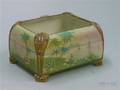 Nippon Jeweled Handpainted Scenic Decorated Porcelain Footed Planter