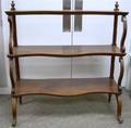 Classical Walnut ThreeTier Etagere