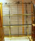 French Brassmounted Iron Bakers Rack