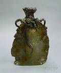 Glazed Modeled Octopus Decorated Art Pottery Bottle Vase