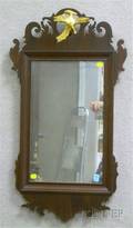 Chippendale Mahogany Veneer Mirror