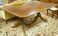 Federalstyle Carved Mahogany and Mahogany Veneer DoublePedestal Dining Table