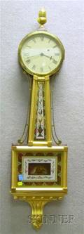 Mahogany Patent Timepiece or Banjo Clock