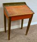Red and Greenpainted Wooden Lifttop Desk