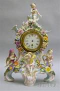 Dresden Porcelain Mantel Clock