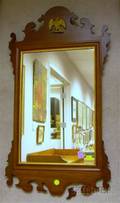 Chippendalestyle Mahogany Mirror