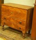 Grainpainted Blanket Chest over Two Long Drawers