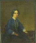 Unframed Oil on Canvas Portrait of a Seated Lady