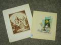 Lot of Two Unframed Works on Paper by Hoyland B Bettinger American 18901950