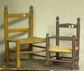 Childs Slatback Side Chair and Painted Slatback Armrocker