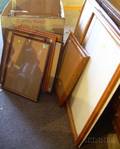 Sixteen Assorted Wooden and Aluminum Picture Frames